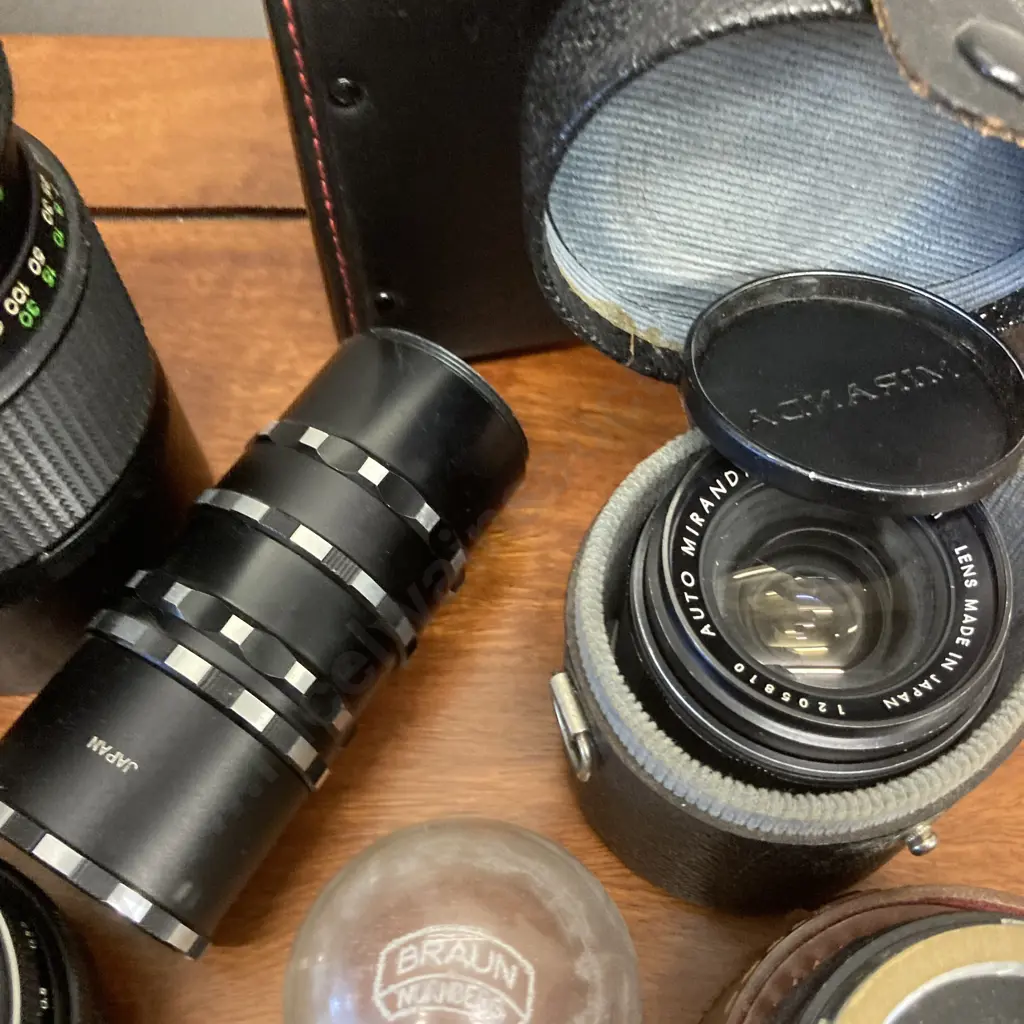 Assorted Camera Lenses, Cases Etc Image 1++